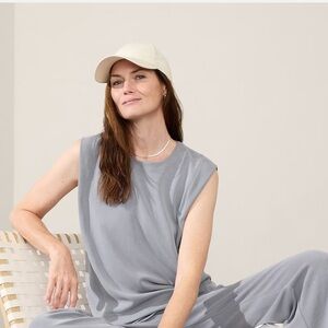 Athleta Seasoft Tank in Coastline Blue- Size Small